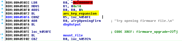 AES key expansion