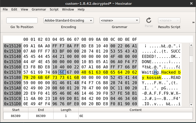 hex editing custom firmware